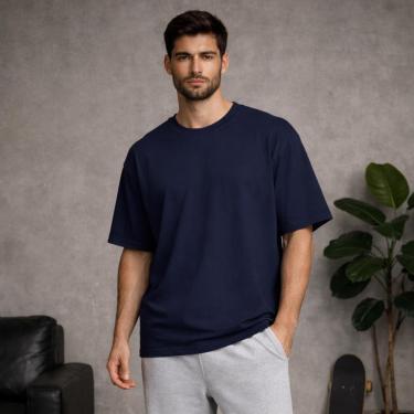 Imagem de Camiseta básica oversize algodão masculina-Unissex