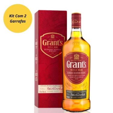 Imagem de Whisky Grants Triple Wood 1000L Com 2 Garrafas - Grant'S