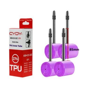 Imagem de Câmara De Ar TPU Para Bicicleta De Estrada 650C 27g 650x23C-32C Válvul