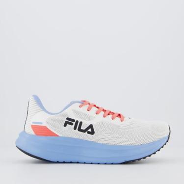 Imagem de Tenis Fila Fastness Feminino Branco e Azul, 39