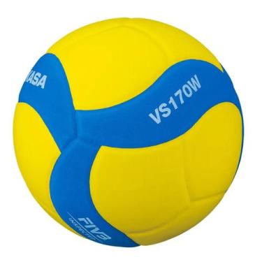 Imagem de Bola De Vôlei Infantil Vs170w Eva Mikasa, Amarelo, Azul