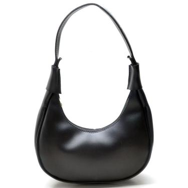 Imagem de Bolsa Feminina OEM Meia Lua Branca Pequena Skybag Estilosa Preto Pequena para Mulher Di...