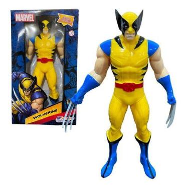Imagem de Boneco Wolverine 22cm Articulado Brinquedo Marvel Vingadores - all sea