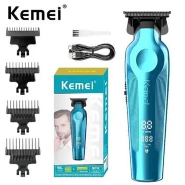 Imagem de Aparador Kemei 264 Sem Fio Display Digital Corte Uniforme entrega ágil