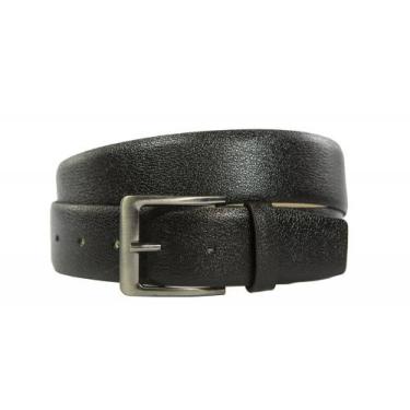 Imagem de Cinto Largo Masculino em Couro Preto com fivela cromada. - Porto Free,