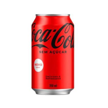 Imagem de Refrigerante Coca Cola Sem Açúcar Lata 350ml - Coca-Cola