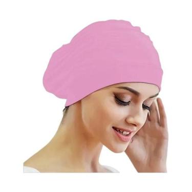 Imagem de Touca De Natação Unissex Para Cabelos Longos, Elástica E Esticável, Em