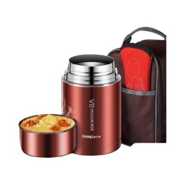 Imagem de Lancheira Infantil 600/800/1000ml Em Aço Inoxidável Com Isolamento a V