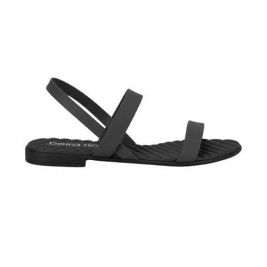 Imagem de Sandália Rasteira Beira Rio Conforto, Preto, 37