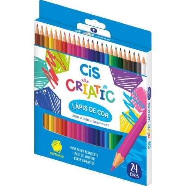 Imagem de Lapis de COR Sextavado CIS Criatic 24 Cores PCT.C/06 - Sertic