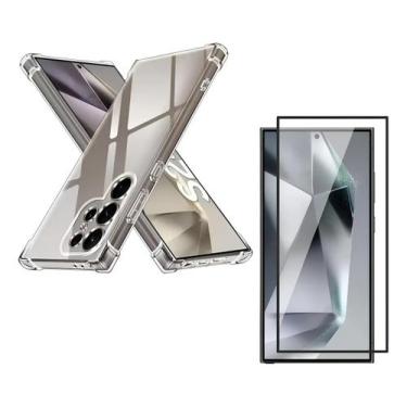 Imagem de Película Vidro 3D + Capa Anti Impactos para Samsung Galaxy S25 Ultra -