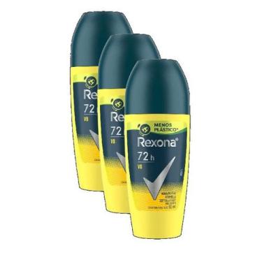Imagem de kit 3 Rexona Desodorante Roll On Men V8 50ml