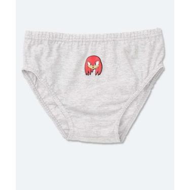 Imagem de Kit 3 Cuecas Infantil Sonic Tam 2 a 12-94016, 8, Branco, Amarelo