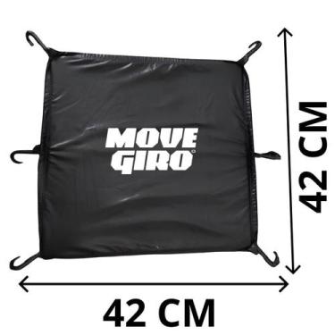 Imagem de Redinha Rede Elástica Moto Fechada Para Capacete Preta Aranha 42x42 Mu