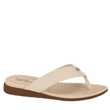 Imagem de Chinelo Feminino Modare Ultraconforto Casual Oferta 7113.354, Creme na