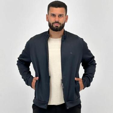 Imagem de Jaqueta Ogochi Tecido com Zíper Masculina, P, Chumbo