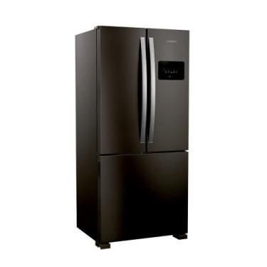 Imagem de Geladeira Brastemp BRO85ME Frost Free Inverter 559L, Black inox, 220V