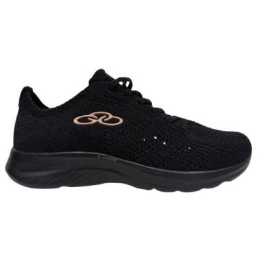 Imagem de Tênis olympikus ultraleve cadarço ref:43336749 feminino, Preto, 33