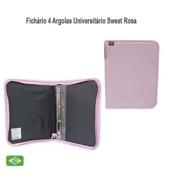 Imagem de FICHARIO grande com Ziper Sweet - KAZ, Rosa