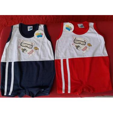 Imagem de Macaquinho de Malha Masculino Infantil - Pingo Doce , Azul marinho bra