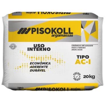Imagem de Argamassa Colante Ac1 Interno 20kg para Revestimento Cerâmico em Ambientes Secos