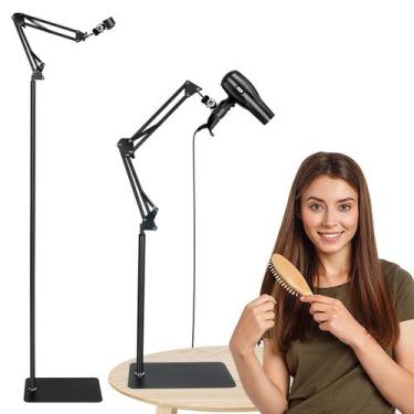 Imagem de Suporte para secador de cabelo INNOLIFE, altura ajustável, giratório d