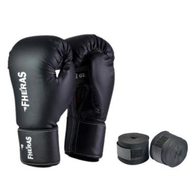 Imagem de Luva Boxe e Muay Thai Tradicional com Bandagem de Algodão Elástica - F
