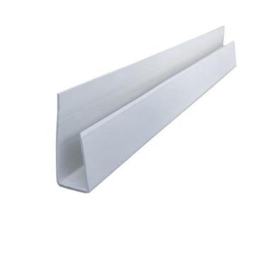 Imagem de Kit 75m de Acabamento Perfil "U" p/Forro PVC 3CMX3M Branco/Gelo Bariri