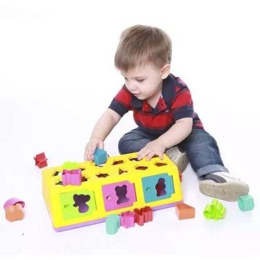 Imagem de Brinquedo Caixa Encaixa Educativo Pedagógico Para Bebe - Estrela