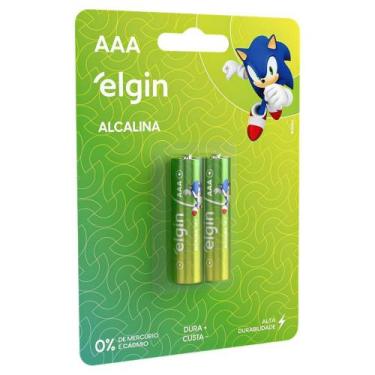 Imagem de PILHA AAA ALCALINA ELGIN com 2 peças ORIGINAL ELGIN
