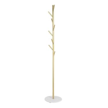 Imagem de Mancebo Cabideiro Dourado 170cm Base de Mármore Just Home - Just Home 