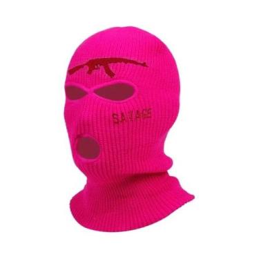 Imagem de Balaclava Quente De Inverno Com 3 Furos, Máscara Facial Completa Para 