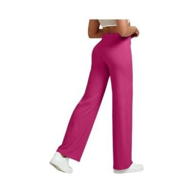 Imagem de Calças De Yoga Femininas De Cintura Alta Com Efeito Levanta Bumbum, Pe