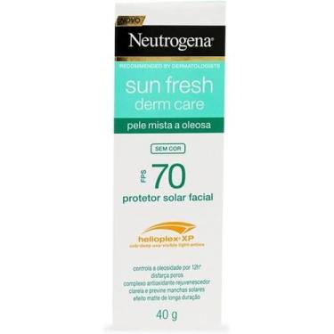 Imagem de Protetor Solar Facial Neutrogena Sun Fresh Derm Care FPS70 Sem Cor 40g