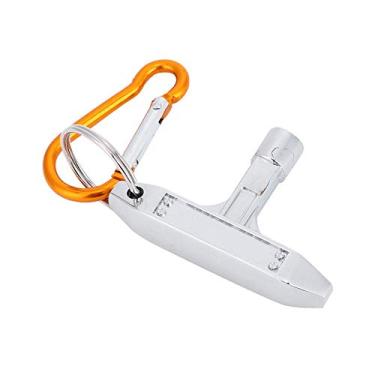 Imagem de Chave de afinação de tambor, chave de bateria prateada com chaveiro e chave de afinação para acessório de instrumento musical