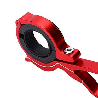 Imagem de Extensor de guiador de bicicleta Ichiias, extensor de bicicleta super leve, 22,2-31,8 mm de diâmetro de guiador Cores brilhantes para faróis Lâmpada de câmeras GPS (tubo de carbono 20 CM vermelho)