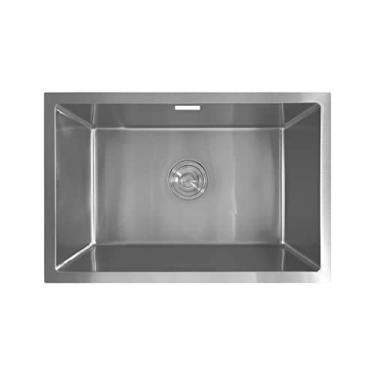 Imagem de Cuba Inox de Cozinha - Embutir ou Sobrepor Gourmet 60x40 com Acessórios - Prata