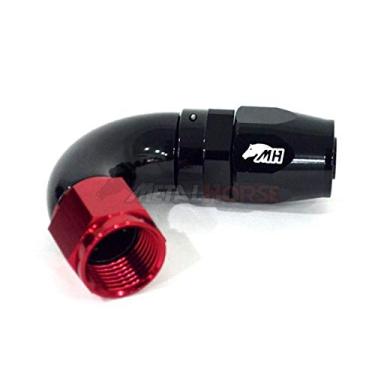 Imagem de Conexão 10AN / AN10 Curva 120° graus para Mangueira Aeroquip - Original (Preta e Vermelha)