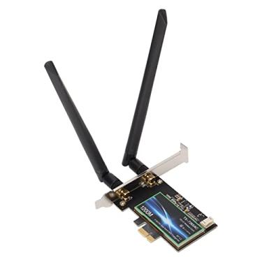 Imagem de Placa PCIe WiFi para PC – Bluetooth 4.2, placa de rede sem fio de banda dupla (2,4 G e 5 G) para jogos, transmissão, 867 Mbp de alta velocidade, suporta Windows 10, 8.1, 8, 7