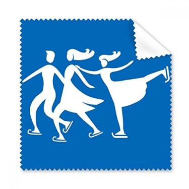 Imagem de Esqui, inverno, esporte, azul, delineado, pano de limpeza, limpador, 5 peças