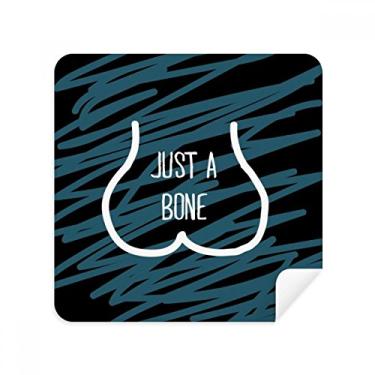 Imagem de Just Bone Funny Drawing Blue Glasses Pano de limpeza de tela tecido de camurça Pacote com 2