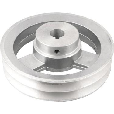 Imagem de Polia Alumínio 2 Canais Perfil A 150mm Com Furo 3/4" Vonder