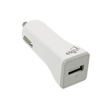 Imagem de Carregador veicular - 1 saída usb - CC1SBR - Branco - ELG