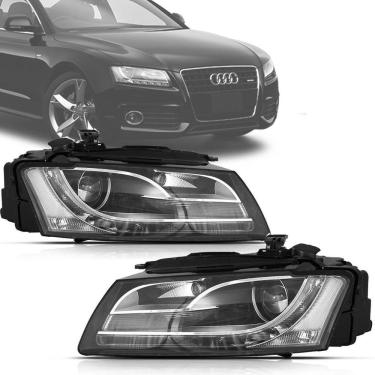Imagem de Farol Com Led Audi A5 2008 2009 2010 2011 Entrada Para Xenon