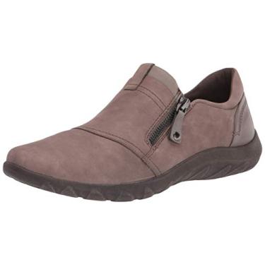 Imagem de Cobb Hill Mocassim feminino Amalie com zíper, Bege, 6.5 Wide