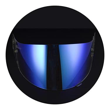 Imagem de Acessórios de substituição para óculos de capacete, aplicável a HJ-09, CL-16/17, CL-ST/SP, CS-R1/R2/R3, TR-1, FG FS HS-11/15 modelos de capacete, máscara de capacete de motocicleta (Aurora azul)