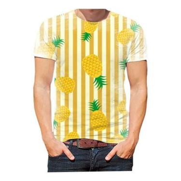 Imagem de Camisa Camiseta Abacaxi Frutas Estampas Cores Hd 01 - Estilo Kraken