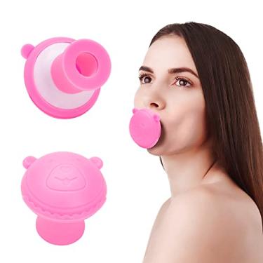 Imagem de ZHUYIYI Exercitador de tonificação de pescoço facial para mulheres, instrumento de exercício de queixo duplo reafirmador em forma de V, ferramenta de treinamento de emagrecimento facial portátil fofo