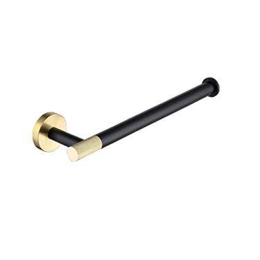 Imagem de Anel de toalha de ouro escovado montado na parede suporte de toalha redondo cabide acessórios de armazenamento cozinha banheiro acessórios preto fosco, anel de toalha BGB