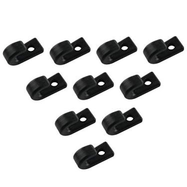 Imagem de JCBIZ 10 peças 25 x 11 x 16 mm cordões elásticos de nylon gancho J-Hook para kayaks canoes barcos fixadores com rebites ou parafusos de cabeça plana